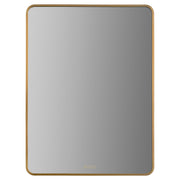 Aero 30" x 40" LED Stadium Mirror in Brushed Brass