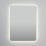 Aero 30" x 40" LED Stadium Mirror in Satin Nickel