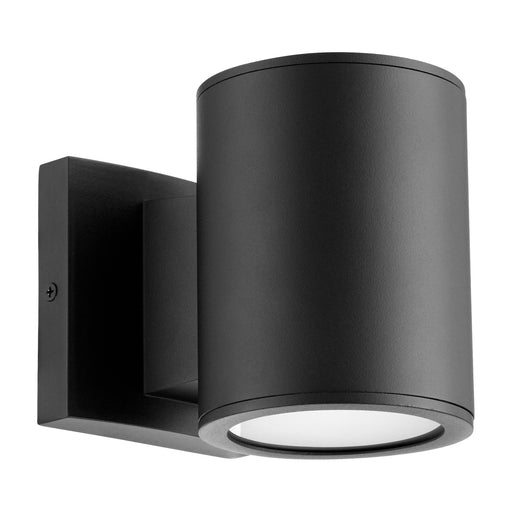 Cylinder 6" 2 Light LED Outdoor Wall Sconce in Textured Black