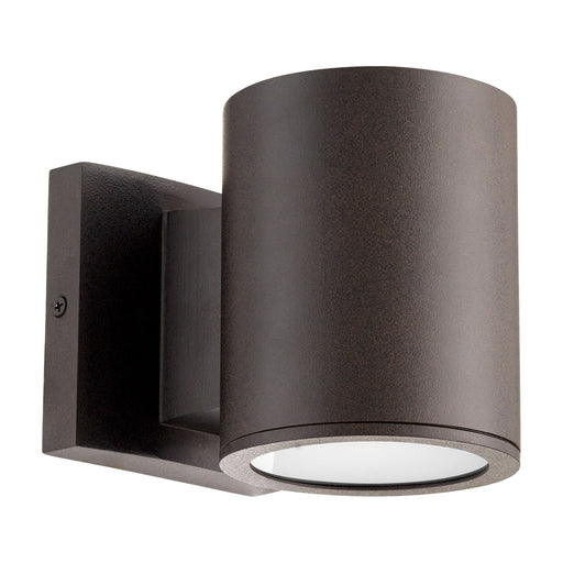 Cylinder 5" 1 Light LED Outdoor Wall Sconce in Oiled Bronze