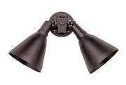 Spots 2 Light Outdoor Wall Mount with Shades in Tawny Bronze
