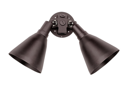 Spots 2 Light Outdoor Wall Mount with Shades in Tawny Bronze
