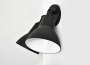 Spots 2 Light Die Cast Outdoor Wall Mount in Black