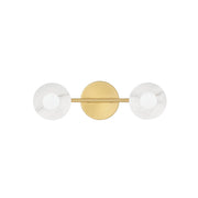 Elmont 2-Light Bath Vanity Light in Aged Brass