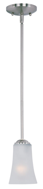Logan 1 Light Mini Pendant in Satin Nickel