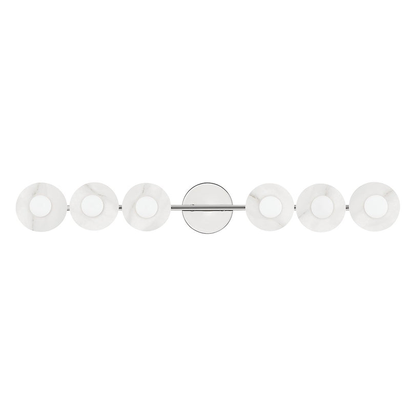 Elmont 6-Light Bath Vanity Light in Polished Nickel