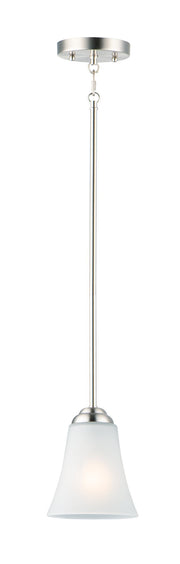 Vital 1 Light Mini Pendant in Satin Nickel