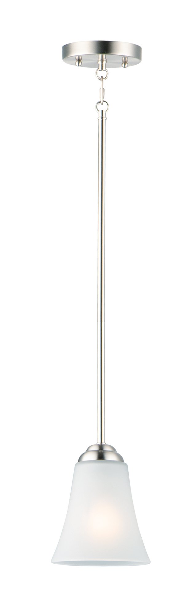 Vital 1 Light Mini Pendant in Satin Nickel