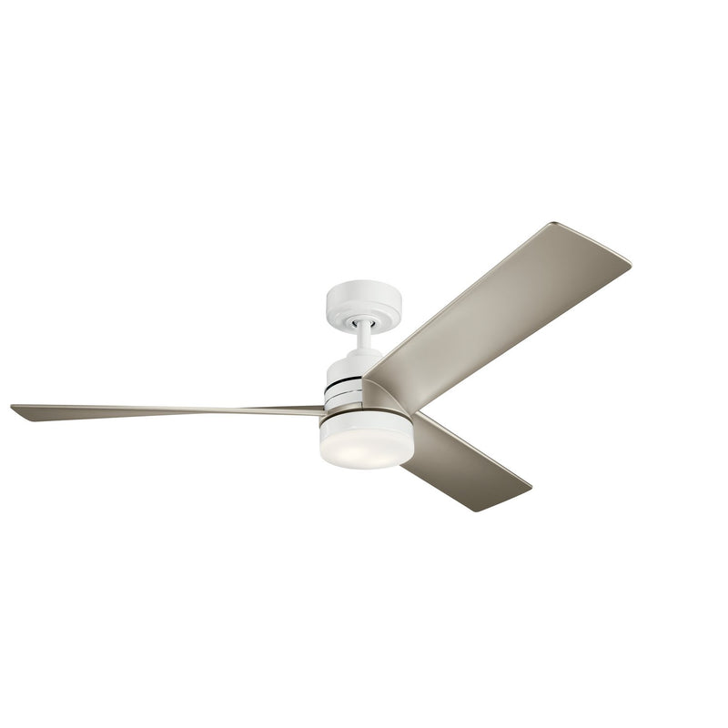 Spyn 52" Ceiling Fan with Light in White