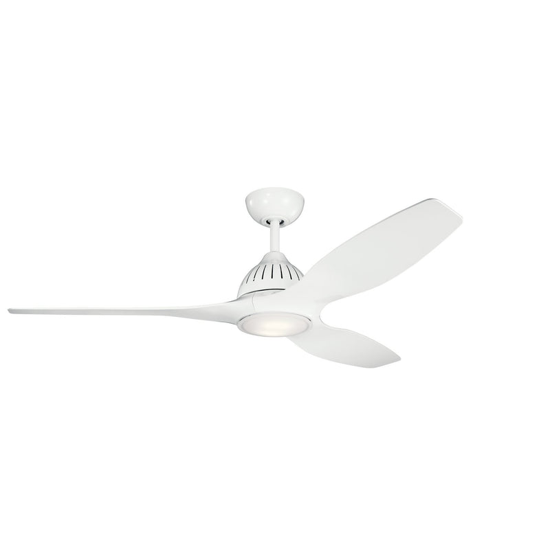 Jace 60" Ceiling Fan with Light in White