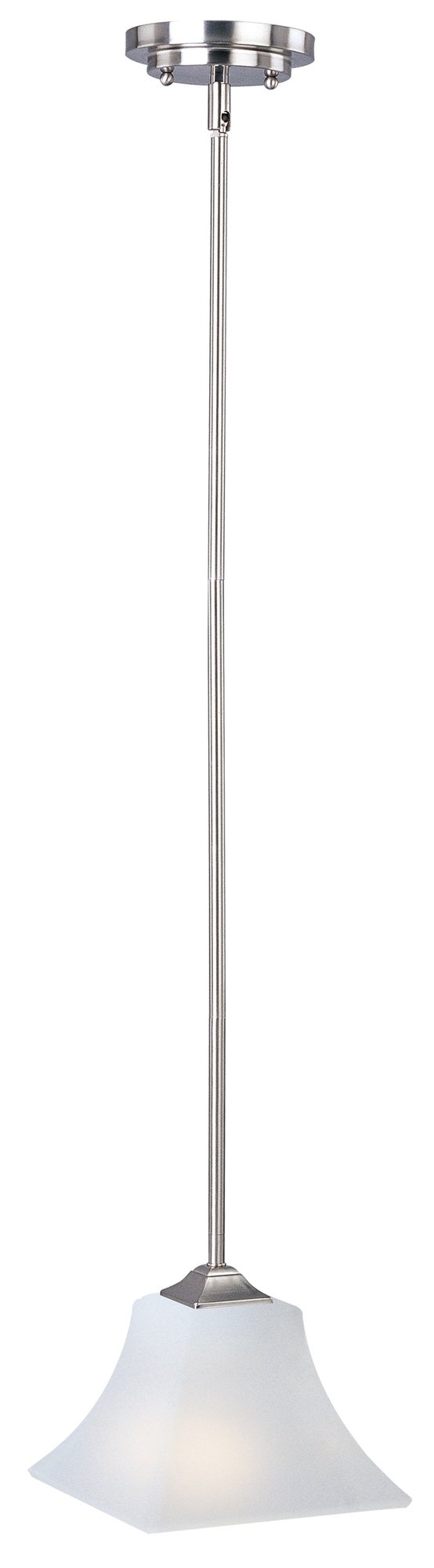 Aurora 1 Light Mini Pendant in Satin Nickel
