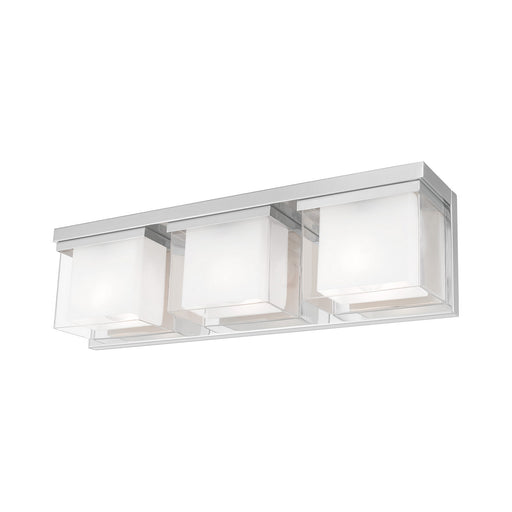 Duval 3 Light Bath Vanity in Polished Chrome