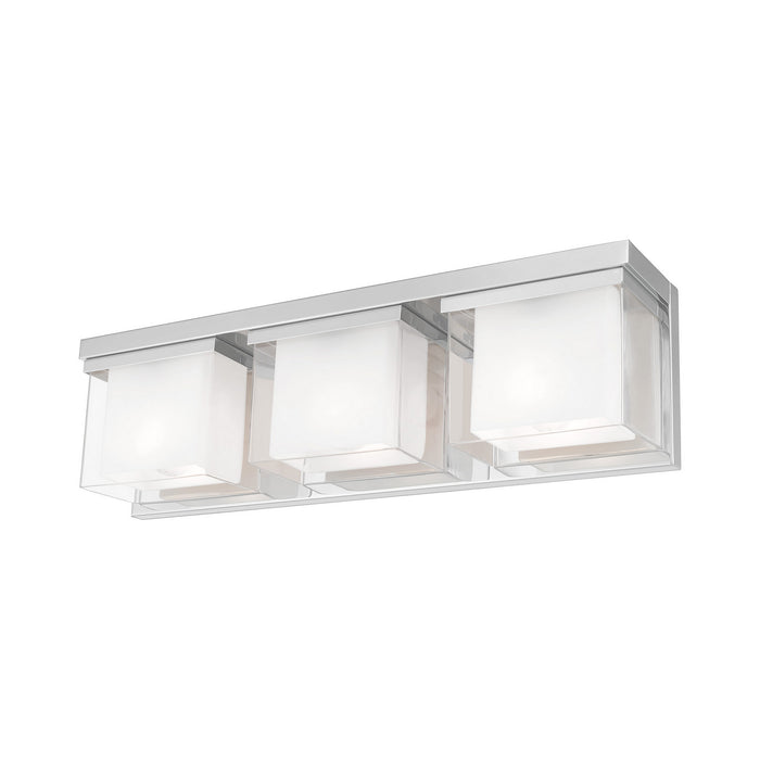 Duval 3 Light Bath Vanity in Polished Chrome