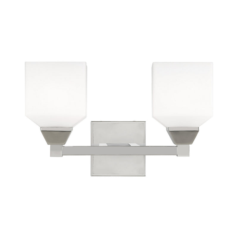 Aragon 2 Light Bath Vanity in Polished Chrome