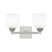 Aragon 2 Light Bath Vanity in Polished Chrome