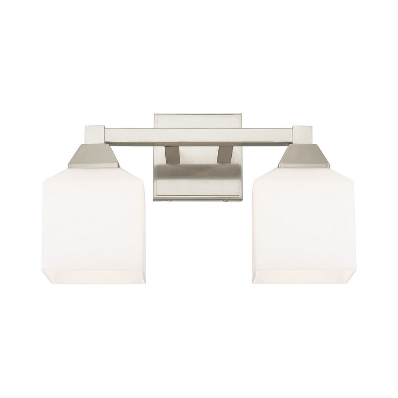 Aragon 2 Light Bath Vanity in Brushed Nickel