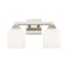 Aragon 2 Light Bath Vanity in Brushed Nickel