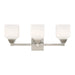Aragon 3 Light Bath Vanity in Brushed Nickel