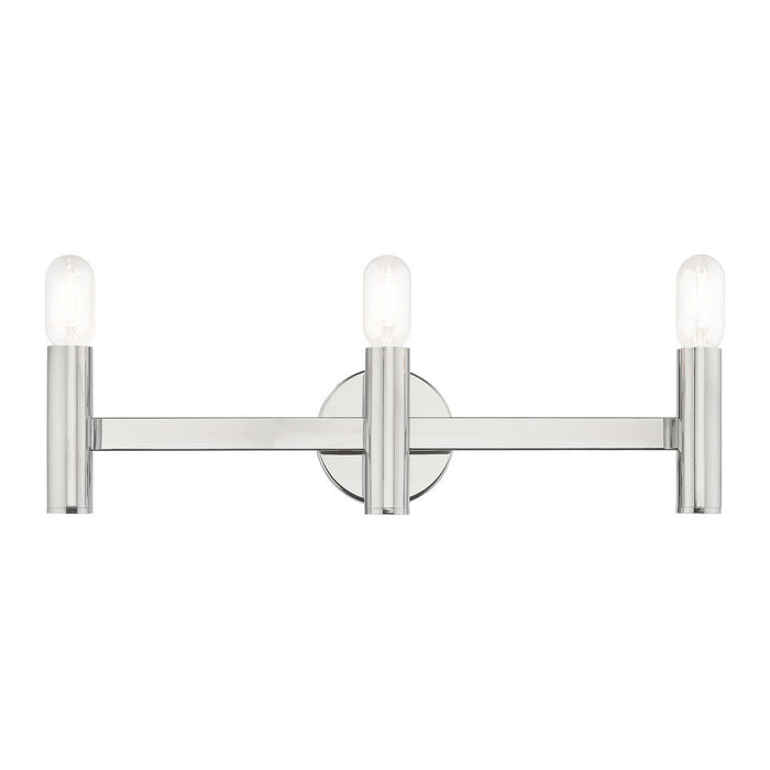 Copenhagen 3 Light Bath Vanity in Polished Chrome