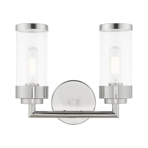 Hillcrest 2 Light Bath Vanity in Polished Chrome
