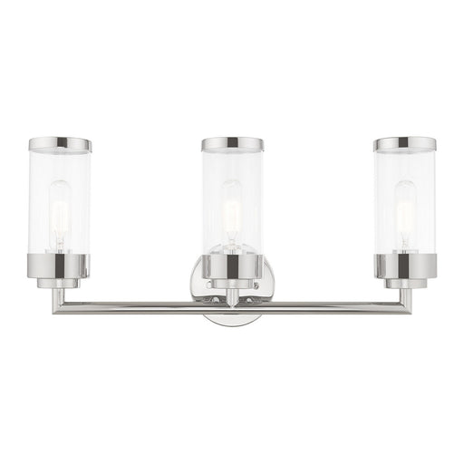 Hillcrest 3 Light Bath Vanity in Polished Chrome