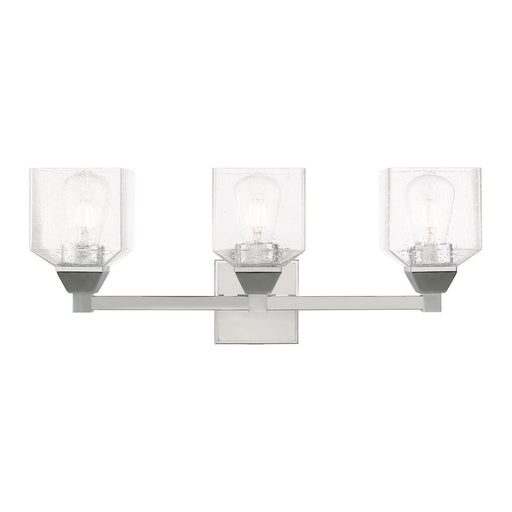 Aragon 3 Light Bath Vanity in Polished Chrome
