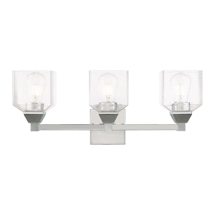 Aragon 3 Light Bath Vanity in Polished Chrome