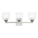 Aragon 3 Light Bath Vanity in Polished Chrome