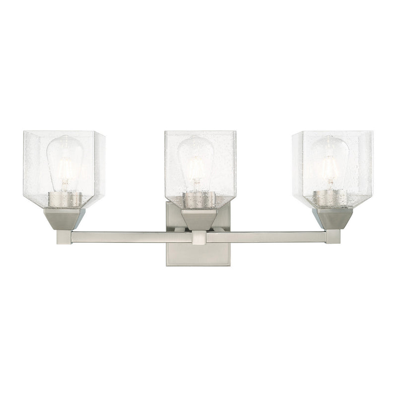 Aragon 3 Light Bath Vanity in Brushed Nickel