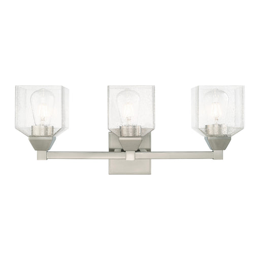 Aragon 3 Light Bath Vanity in Brushed Nickel
