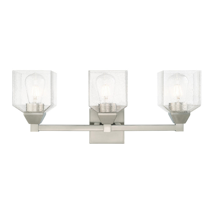 Aragon 3 Light Bath Vanity in Brushed Nickel