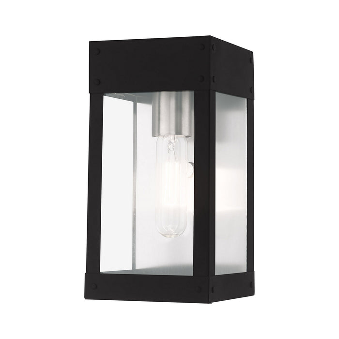 Barrett 1 Light Wall Lantern in Black