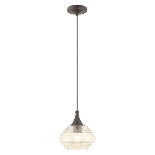 1 Light Mini Pendant in English Bronze
