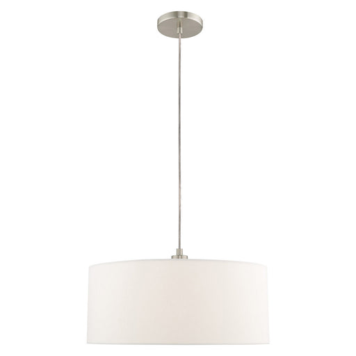 Clark 1 Light Pendant Chandelier in Brushed Nickel