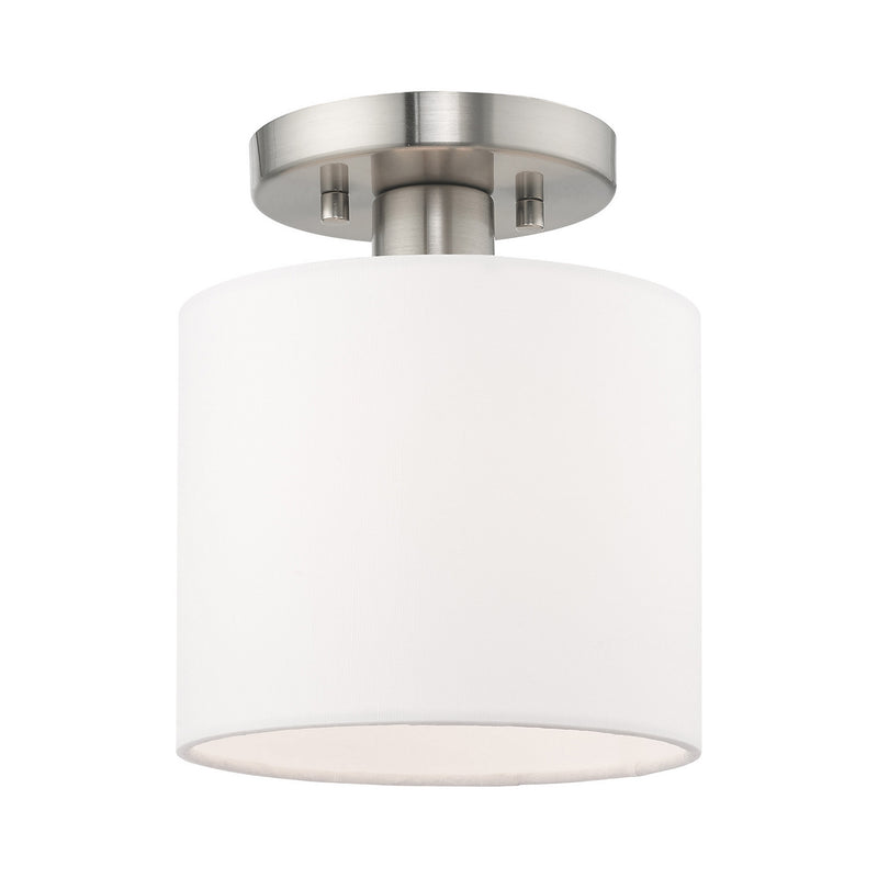Clark 1 Light Ceiling Mount in Brushed Nickel