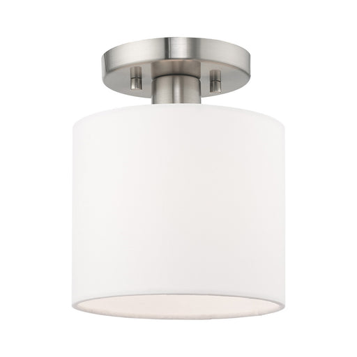 Clark 1 Light Ceiling Mount in Brushed Nickel