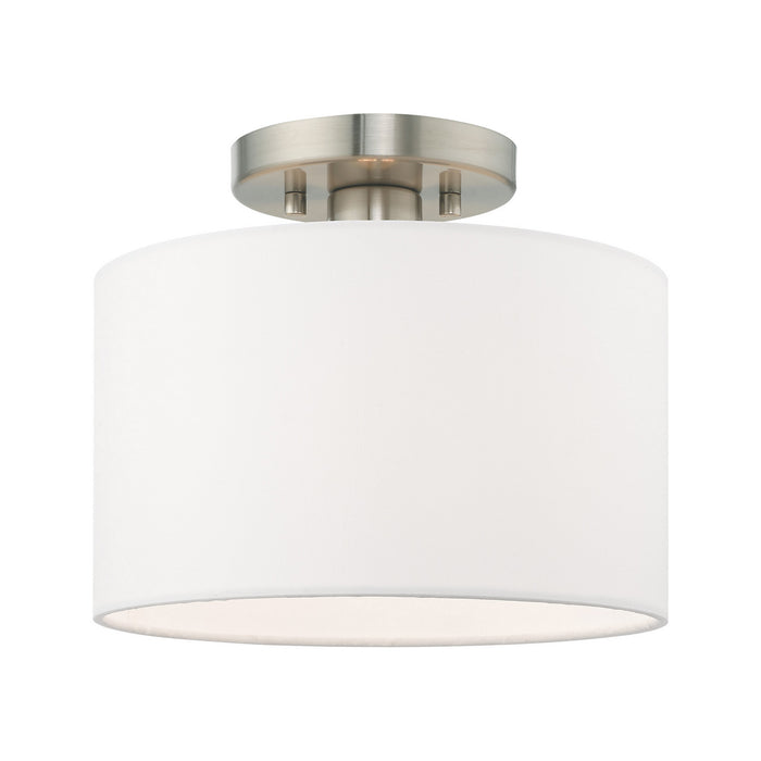 Clark 1 Light Ceiling Mount in Brushed Nickel