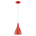 1 Light Mini Pendant in Shiny Red