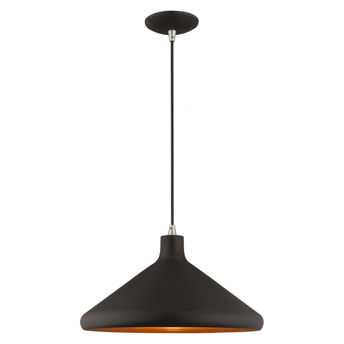 1 Light Mini Pendant in Black