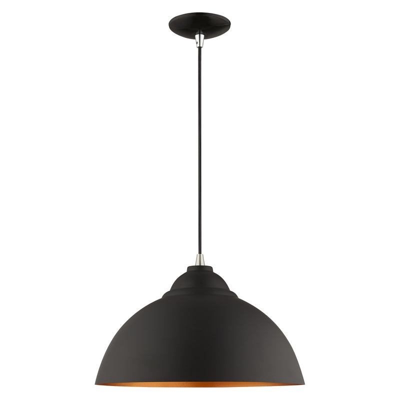 1 Light Mini Pendant in Black