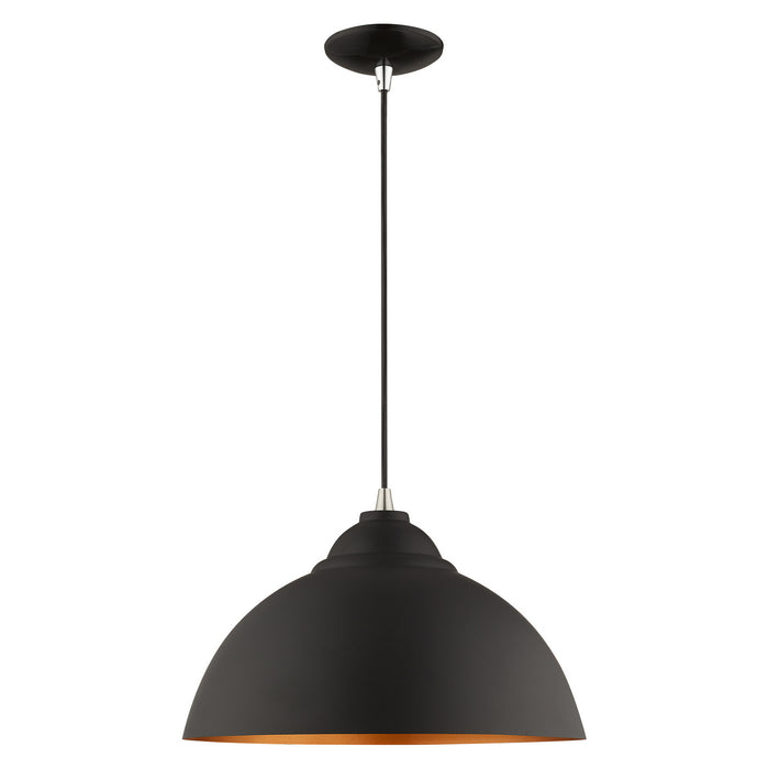 1 Light Mini Pendant in Black