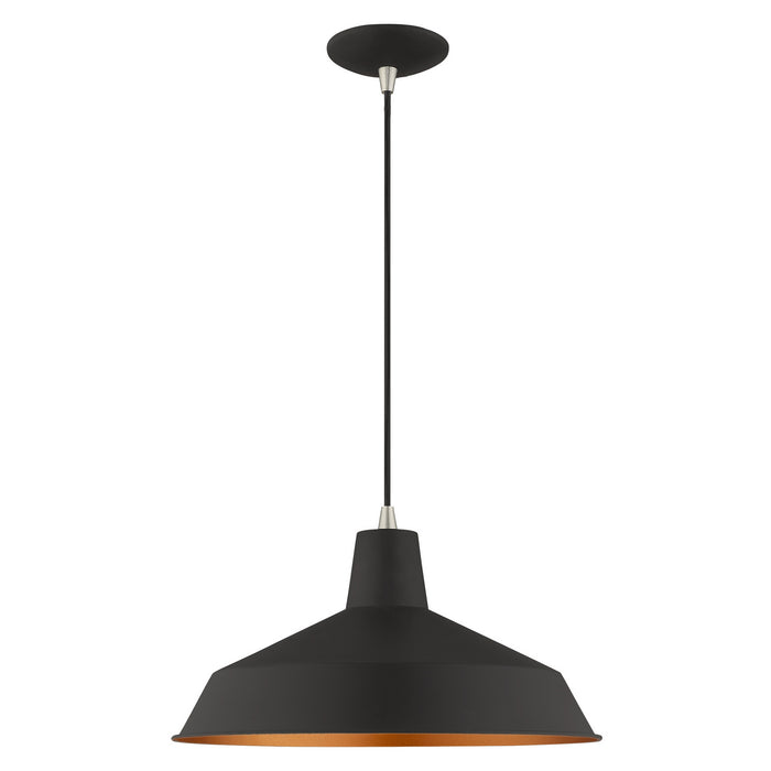 1 Light Mini Pendant in Black