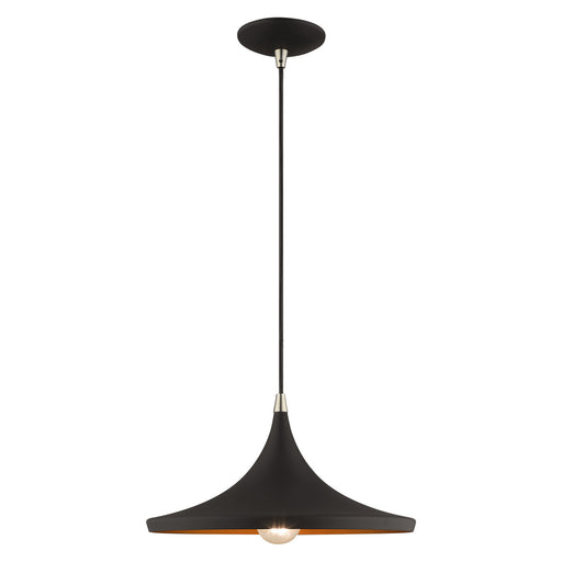 1 Light Mini Pendant in Black