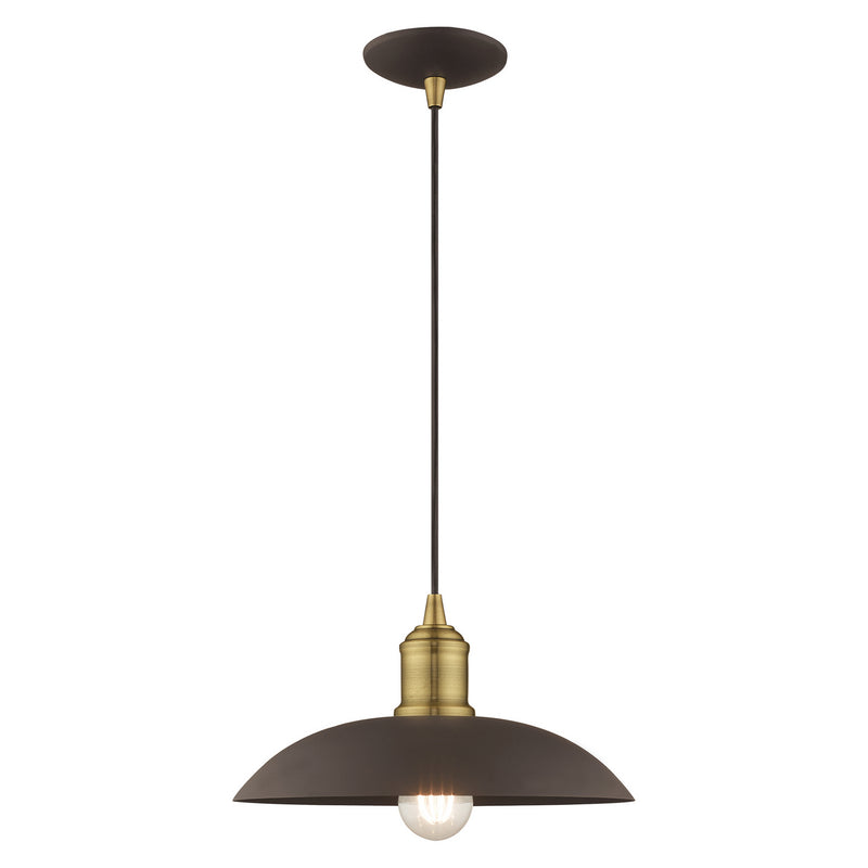 1 Light Mini Pendant in Bronze