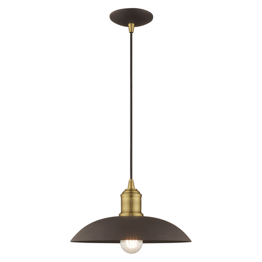 1 Light Mini Pendant in Bronze