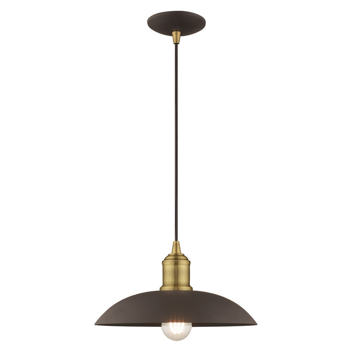 1 Light Mini Pendant in Bronze