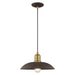 1 Light Mini Pendant in Bronze