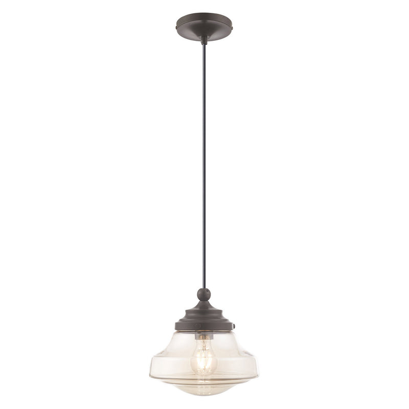 1 Light Mini Pendant in English Bronze