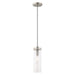 1 Light Mini Pendant in Brushed Nickel