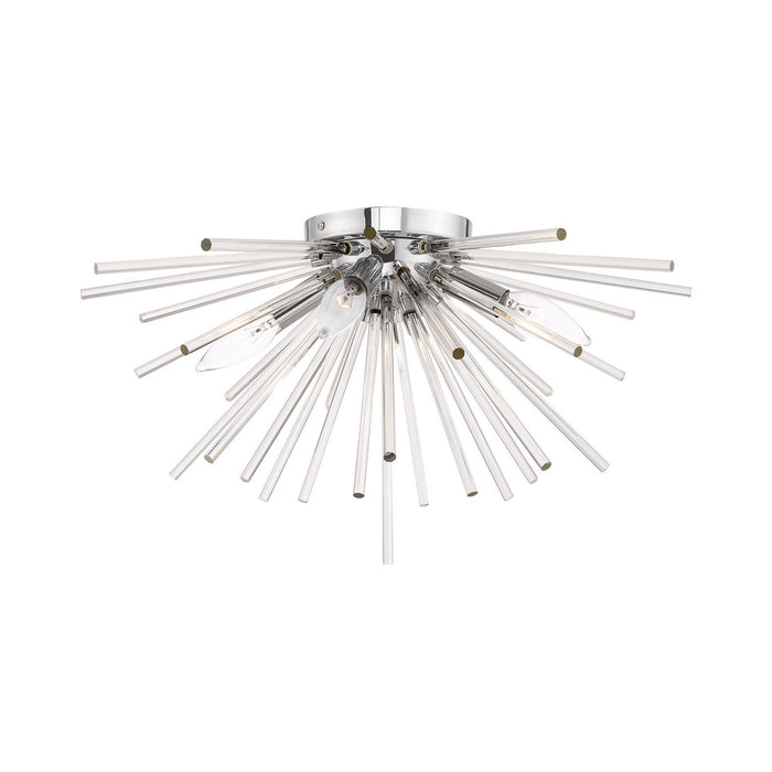 Utopia 4 Light Ceiling Mount in Polished Chrome